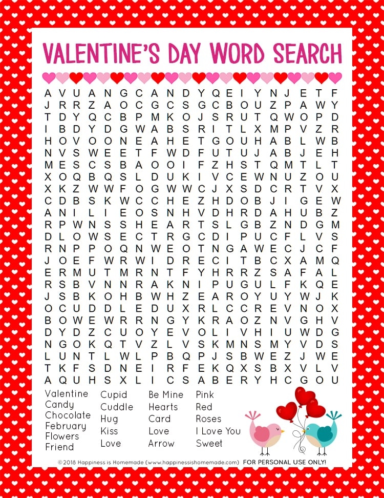 Printable Valentine Word Search Printable Calendars AT A GLANCE Printable Valentine Word Search Printable Calendars AT A GLANCE