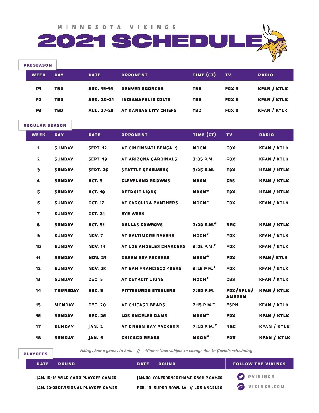 Printable Vikings Schedule 2024 24 Alanah Evangelina