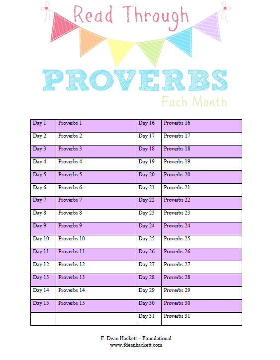 Proverbs Bible Study Printable Printable Calendars AT A GLANCE