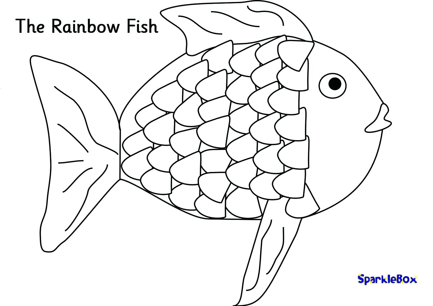 Rainbow Fish Color Sheets