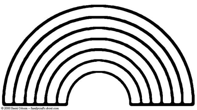 Rainbow Template ClipArt Best Rainbow Template ClipArt Best