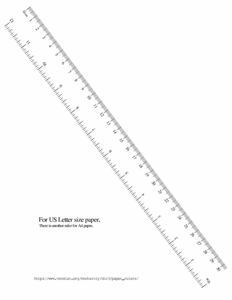 Ruler Print Out: The Ultimate Tool for Precision Measurements - Premium ...