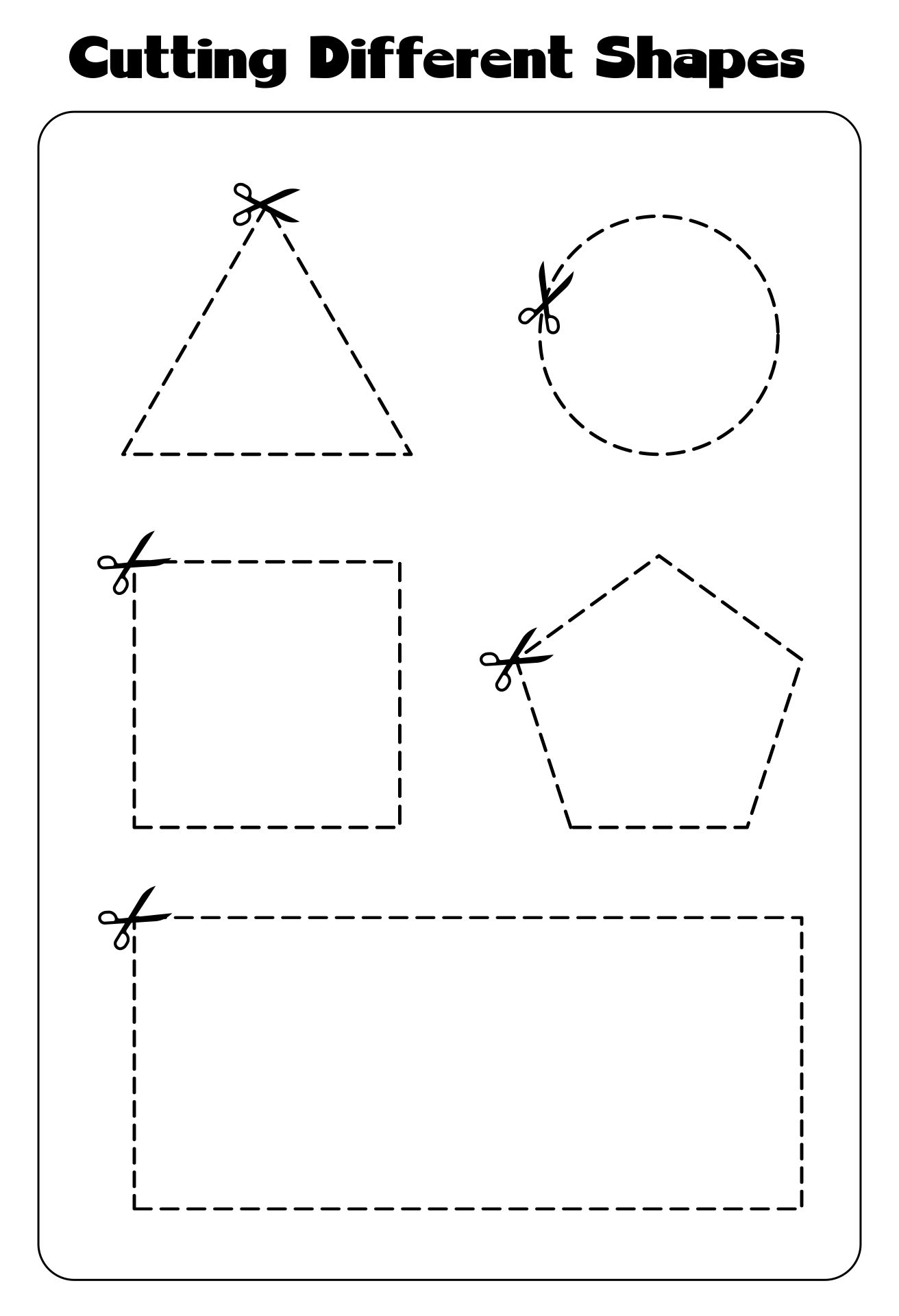 Shape Cutting Practice Worksheet Twisty Noodle Worksheets Library