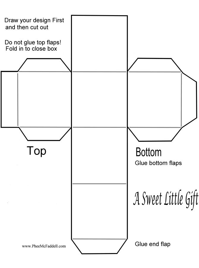 Small Box Template Templates Hexagon