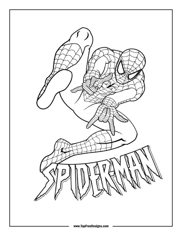 Spiderman Coloring Pages Easy Infoupdate Spiderman Coloring Pages Easy Infoupdate