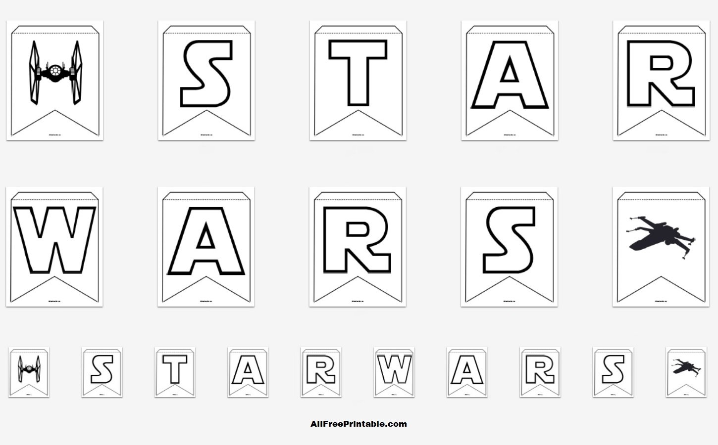 Star Wars Banner Free Printable