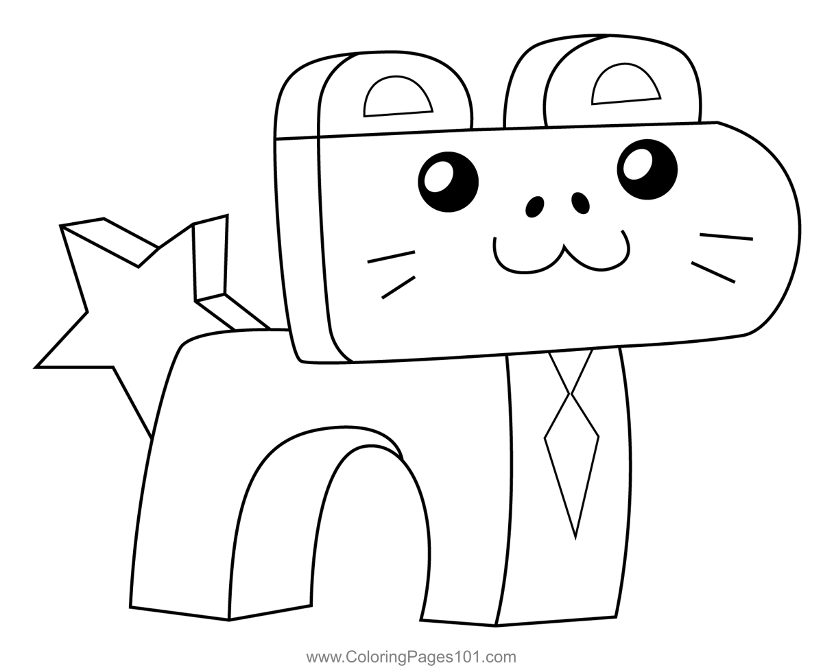 Starbutt Unikitty Coloring Page For Kids Free Unikitty Printable 