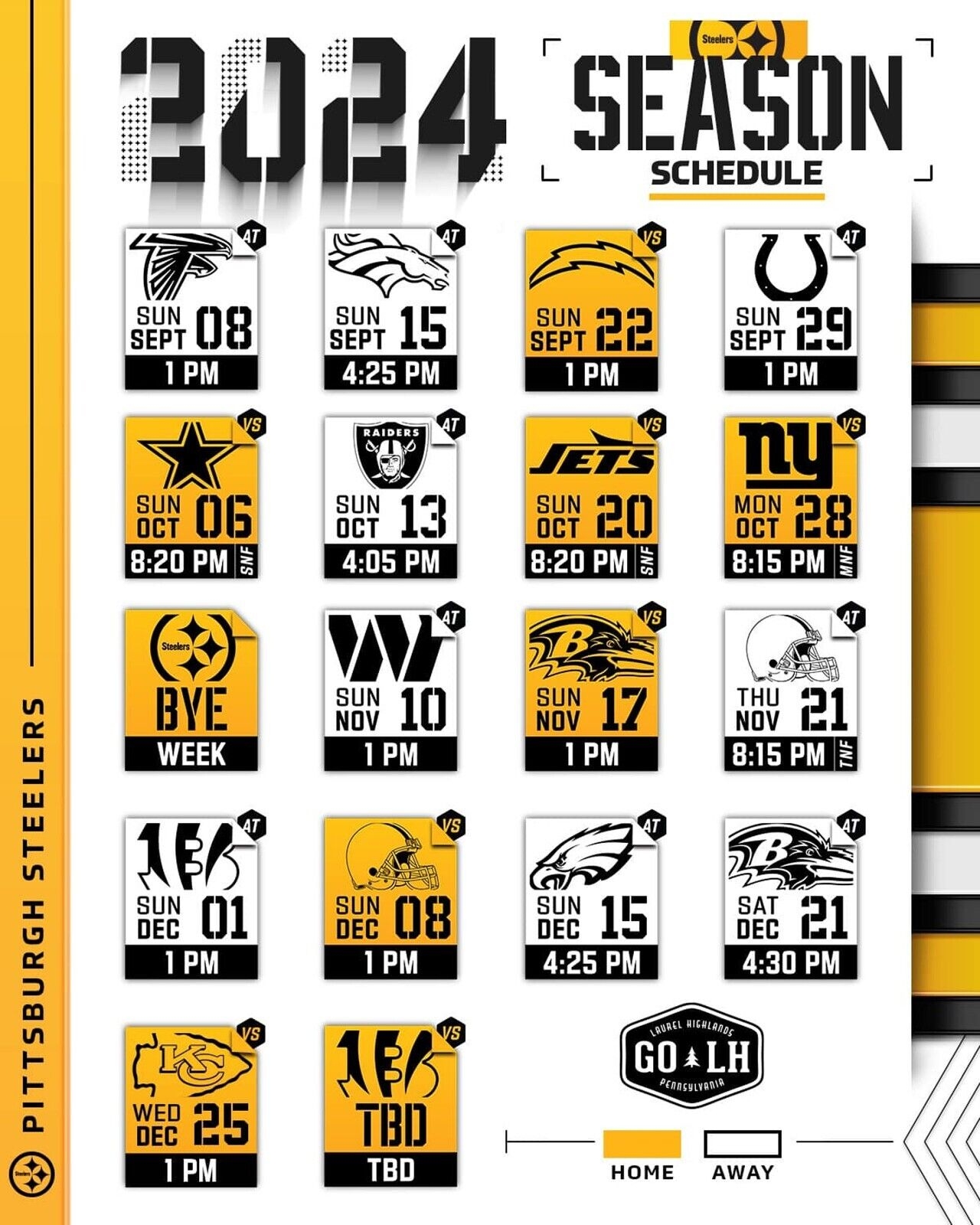 Steelers Schedule 2025 2025 Printable Hania Skye