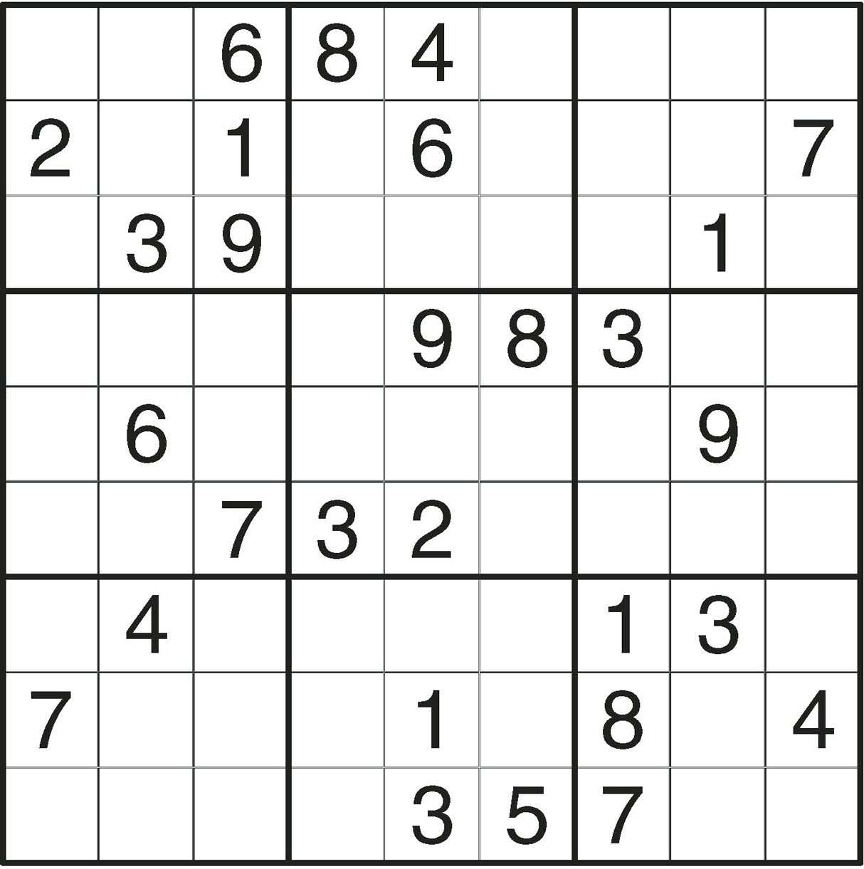 Sudoku Large Print Printable Sudoku Large Print Printable