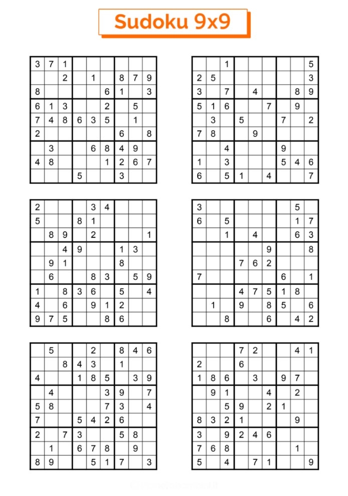 Sudoku Printable Sheets Free Wiki Printable