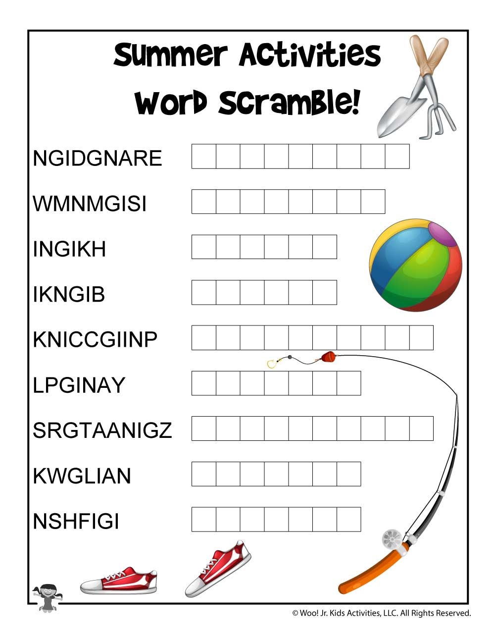 Summer Word Searches And Summer Word Puzzles Woo Jr Kids Activities