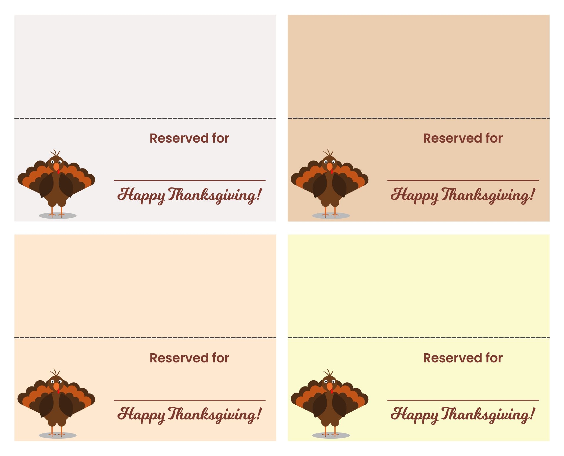 Thanksgiving Card Templates 12 Free PDF Printables Printablee
