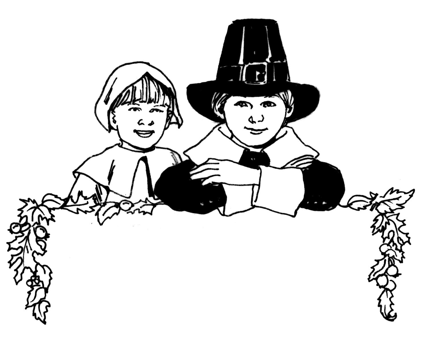 Thanksgiving Coloring Pages Pilgrims Praying Coloring Home