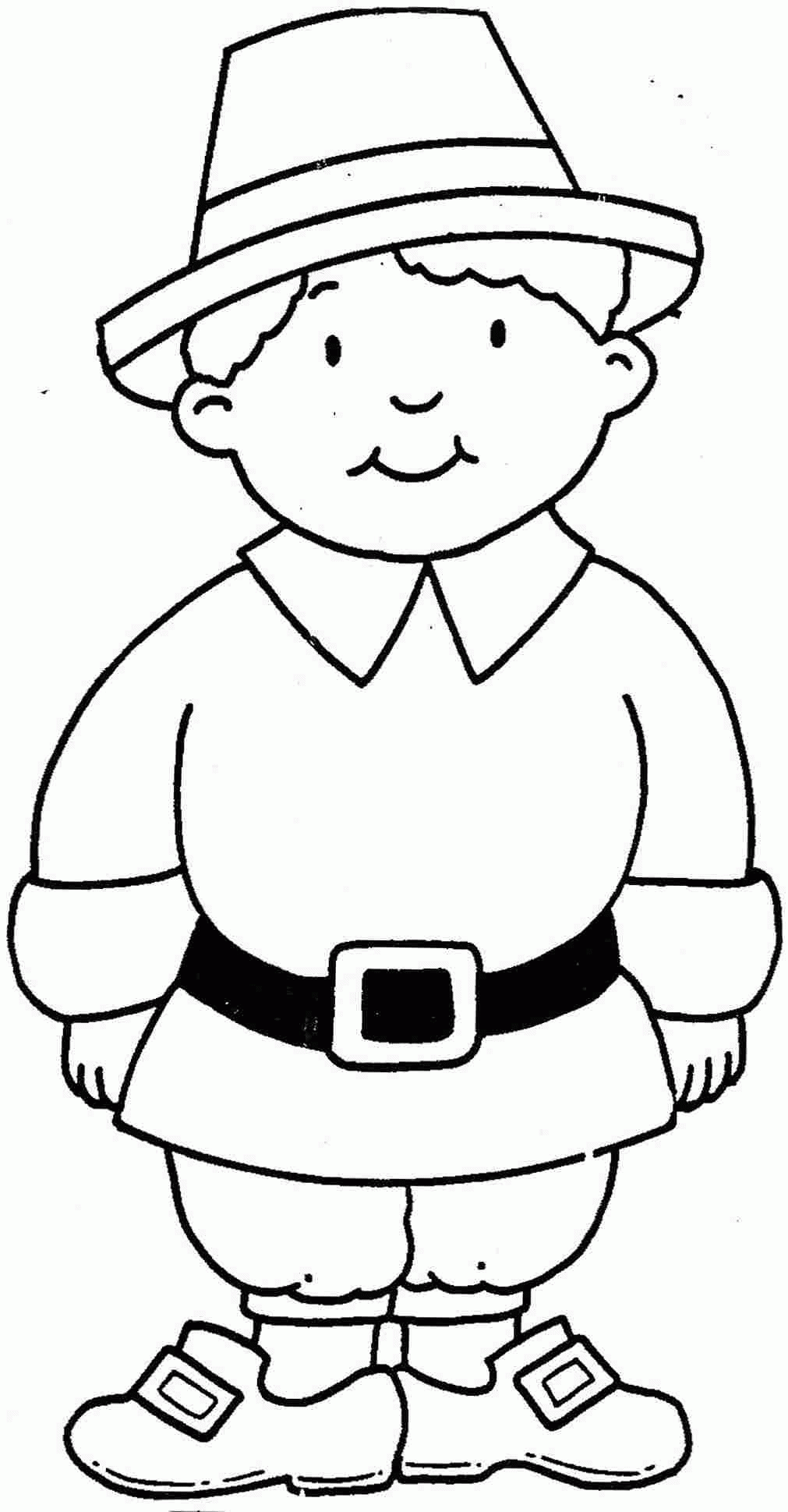 Thanksgiving Coloring Pages Printables Pilgrims Coloring Home