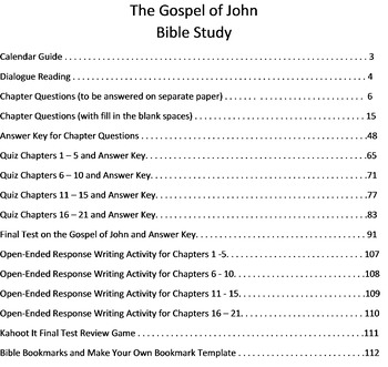 The Book Of John Bible Study The Gospel Of John Printable Google 