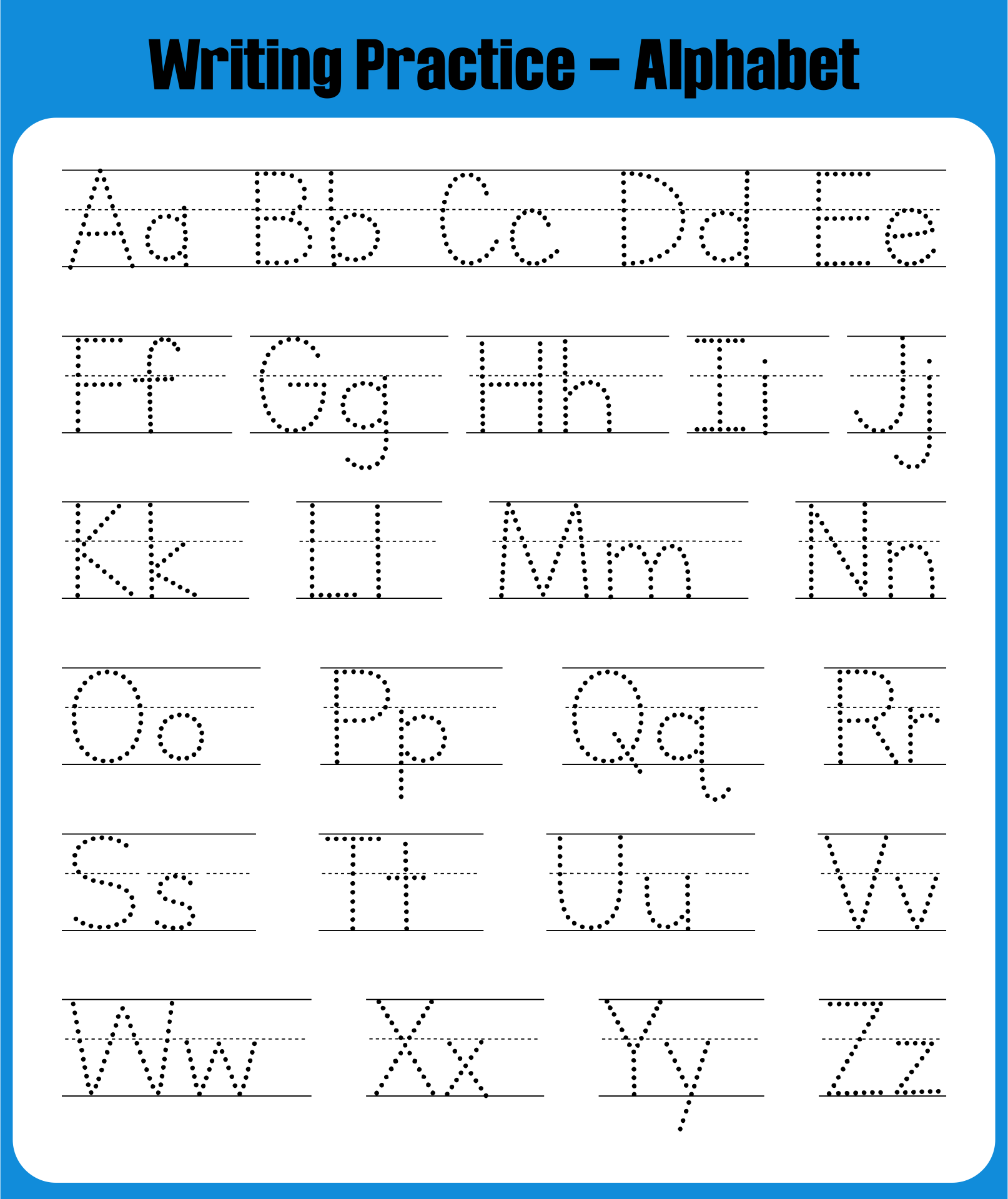 Traceable Letter A Printable