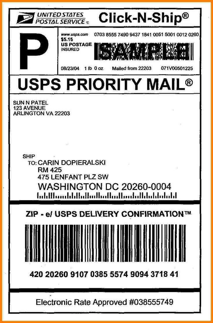 Usps Printable Shipping Labels Printable Word Searches