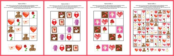 Valentine Sudoku Printable Puzzle Teach Beside Me Worksheets Library