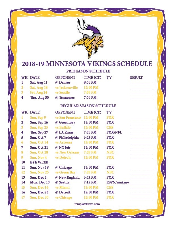 Vikings Schedule 2025 2025 Demi A Lees
