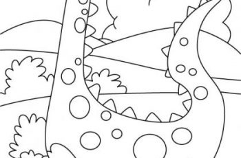 Walking Dinosuar Coloring Page Download Free Walking Dinosuar 