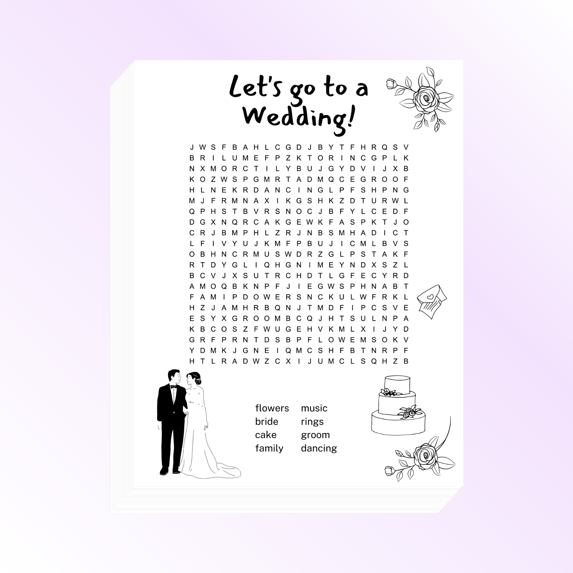 Wedding Word Search Word Search Boss