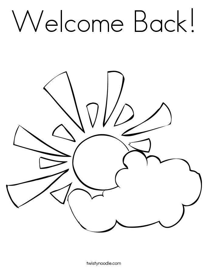 Welcome Coloring Sheet Coloring Pages