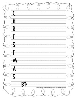 Winter Christmas Acrostic Poems By The Doggone Good Teacher TpT Winter Christmas Acrostic Poems By The Doggone Good Teacher TpT