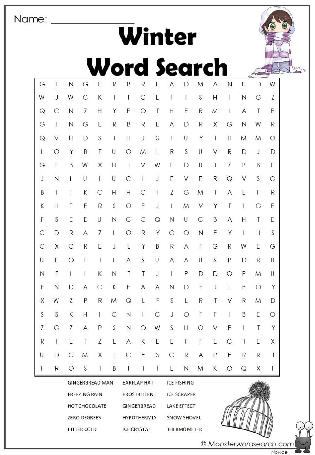 Winter Word Search Winter Word Search