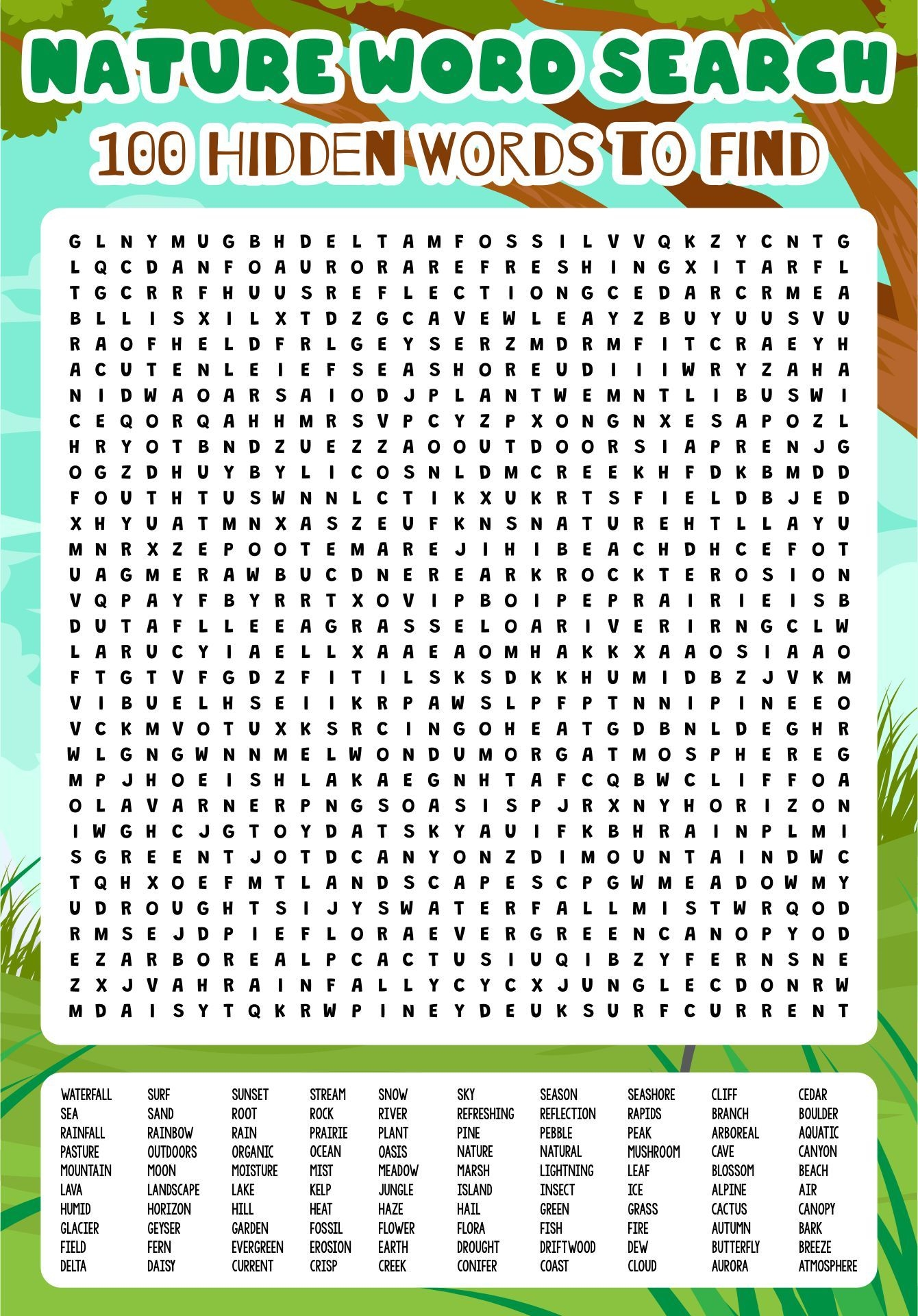 100 Word Word Searches Printable Printable Learning Sheets 100 Word Word Searches Printable Printable Learning Sheets