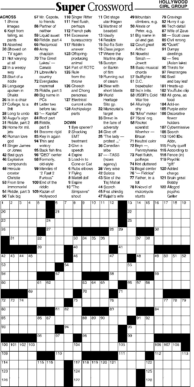 15 Hard Crossword Puzzles For You To Solve