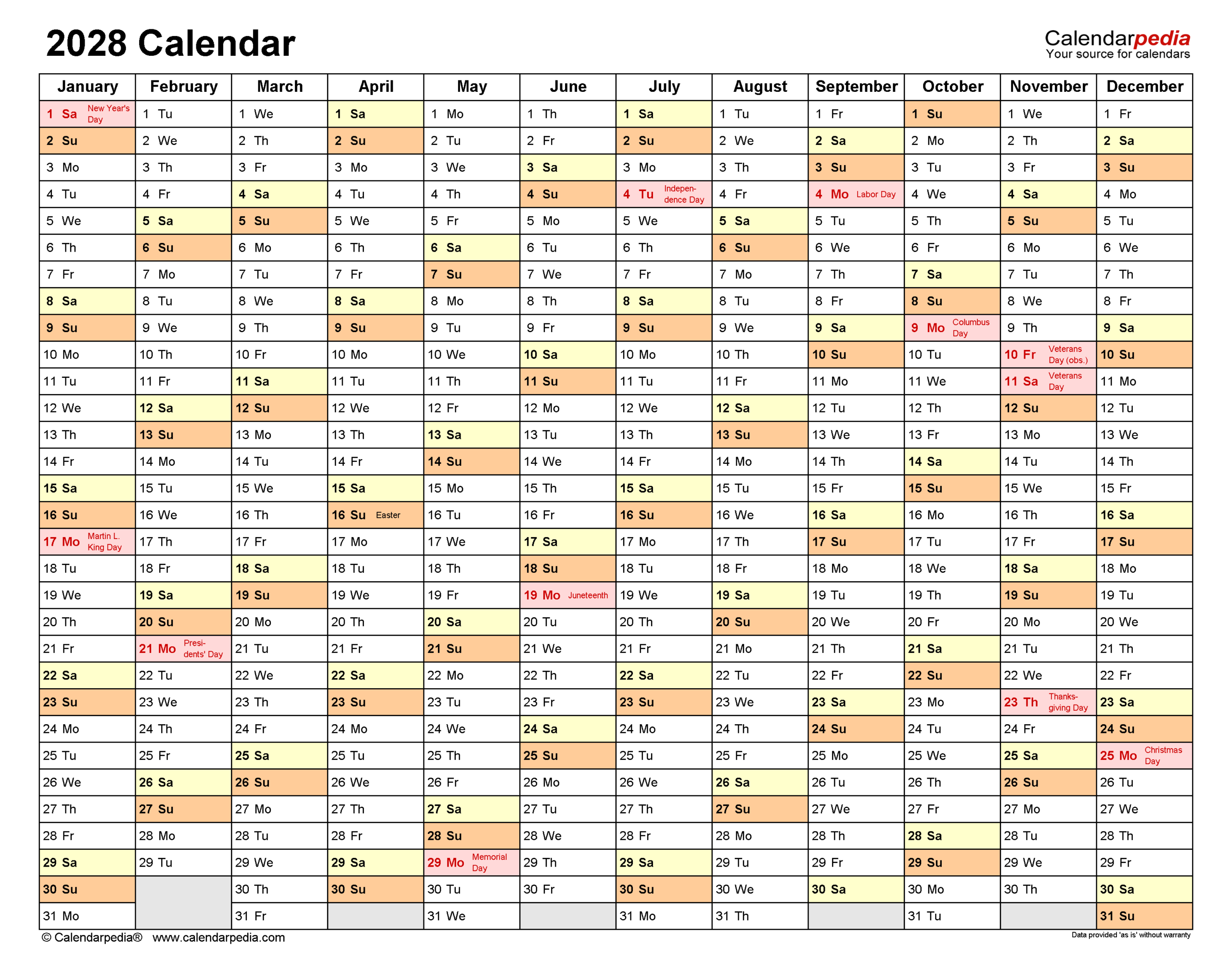 2028 Calendar Free Printable Excel Templates Calendarpedia 2028 Calendar Free Printable Excel Templates Calendarpedia