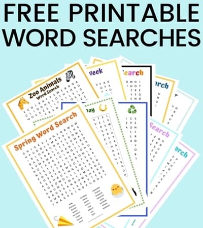 25 FREE Printable Word Searches 25 FREE Printable Word Searches