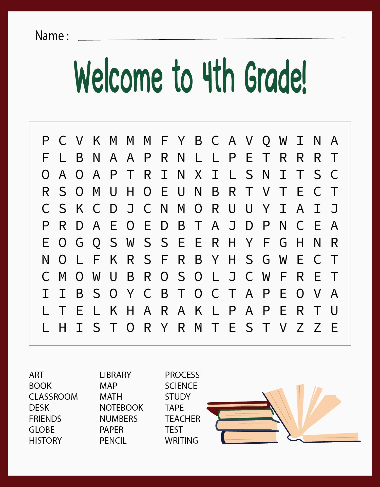 4th Grade Word Search 10 Free PDF Printables Printablee