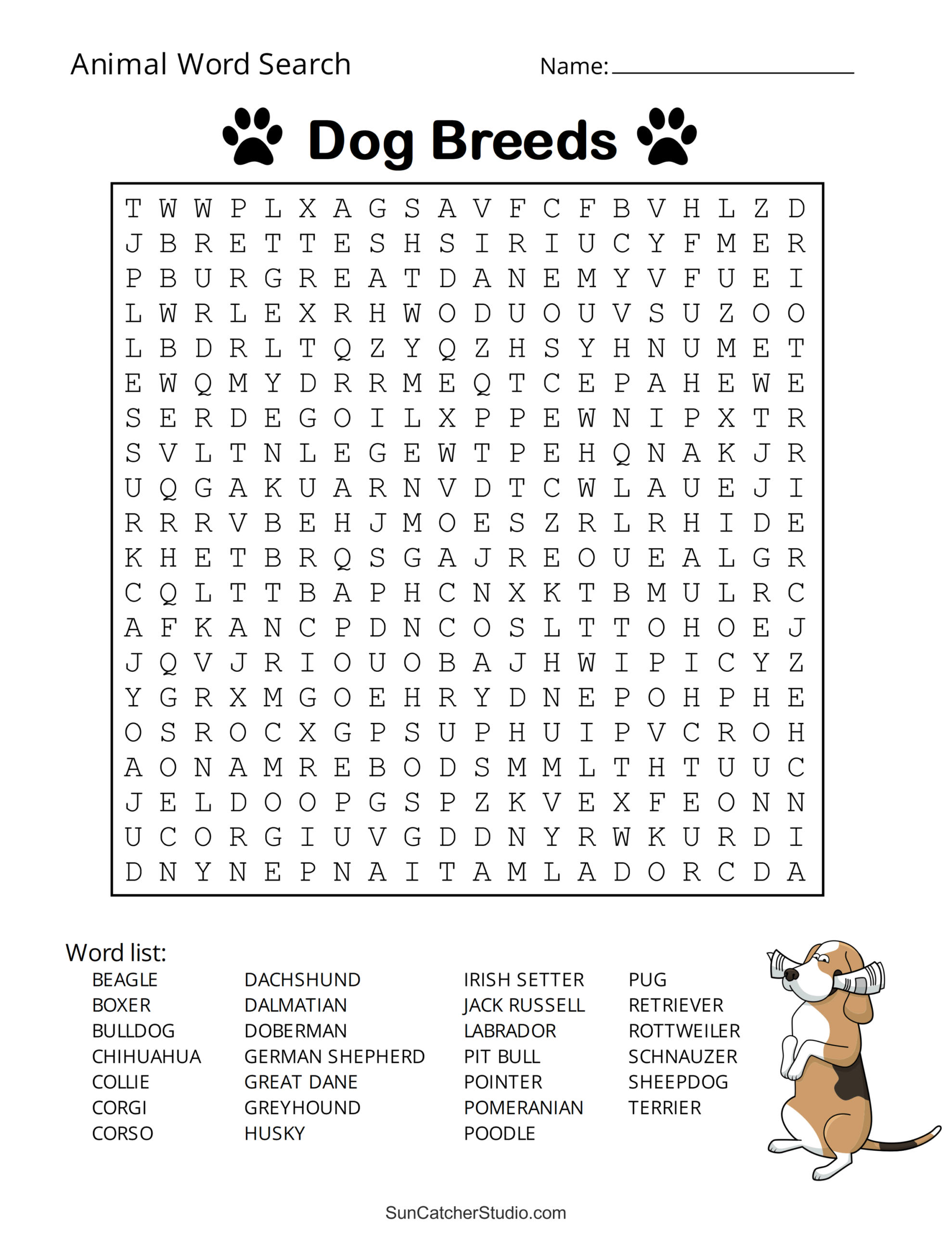 50 Word Search Printable Pdf Word Search Maker