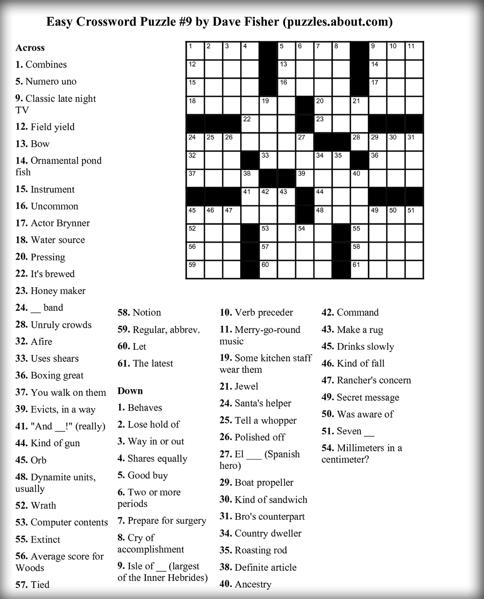 7 Printable Crossword Puzzles Printable Word Searches 7 Printable Crossword Puzzles Printable Word Searches