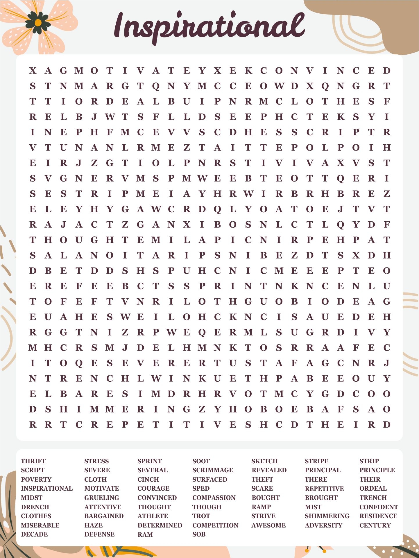 Adult Word Search Puzzles Printable Word Search Maker