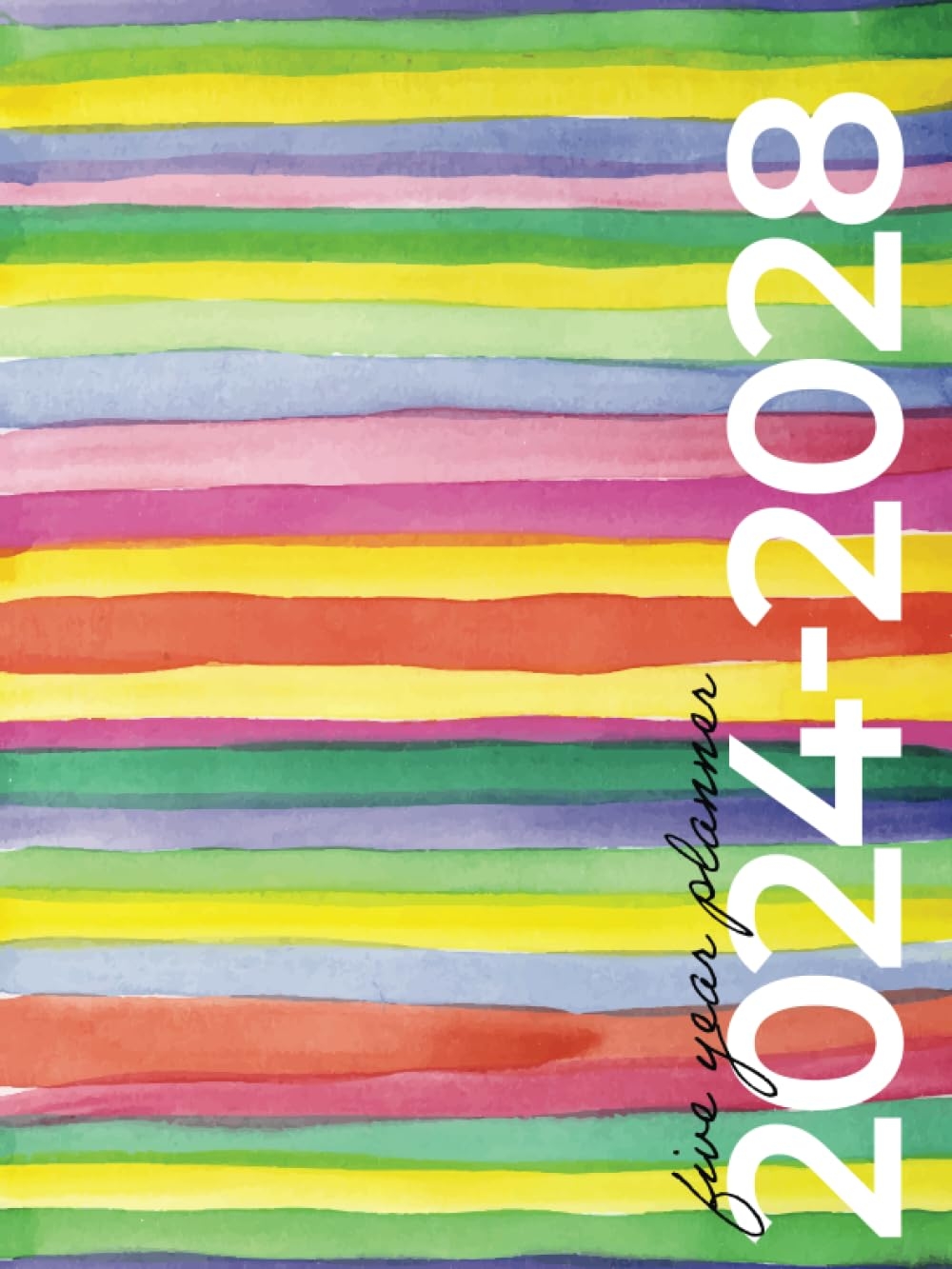 Amazon 5 Year Monthly Planner 2024 2028 Large Modern Rainbow