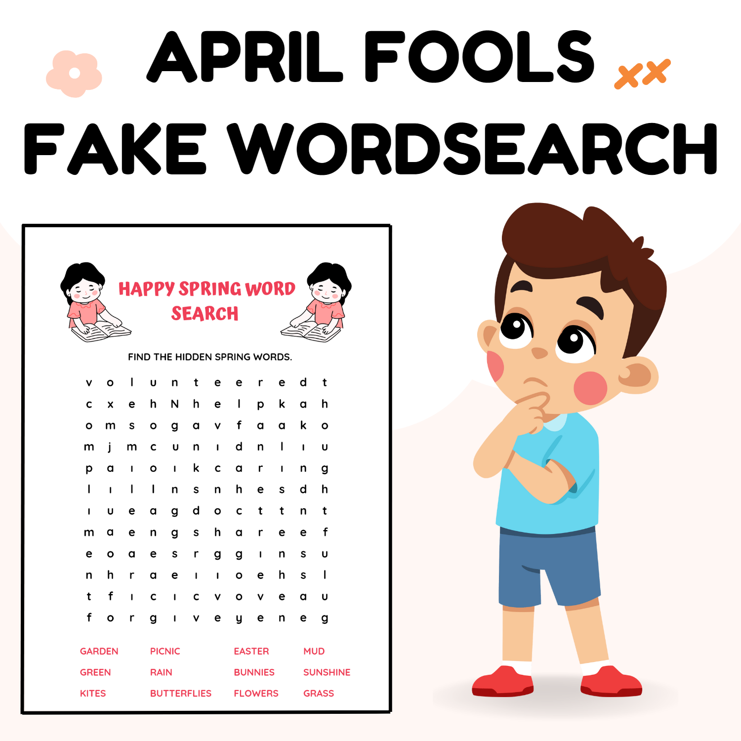April Fools Word Search April Fools Word Search
