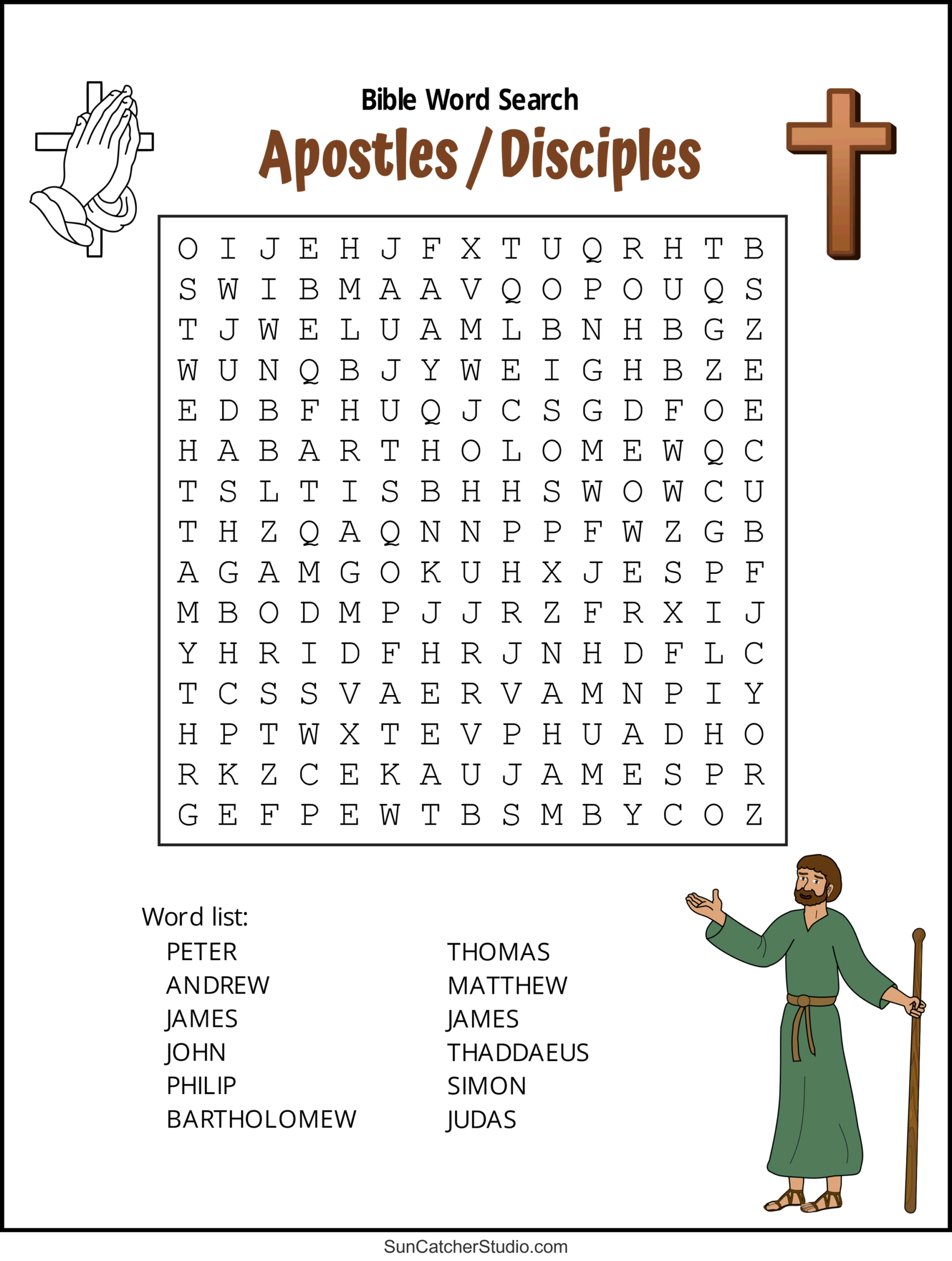 Bible Word Search Free Printable Christian Puzzles Free Printables