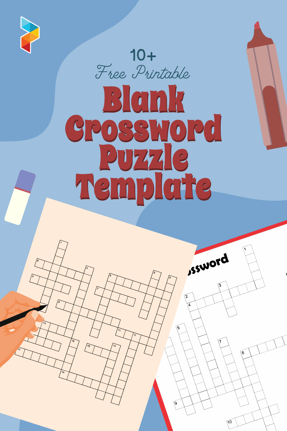 Blank Crossword Puzzle Template 10 Free PDF Printables Printablee Blank Crossword Puzzle Template 10 Free PDF Printables Printablee