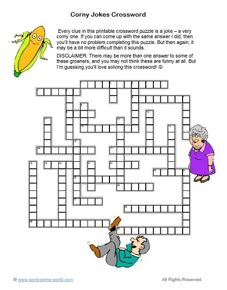 Crossword Puzzles Printable