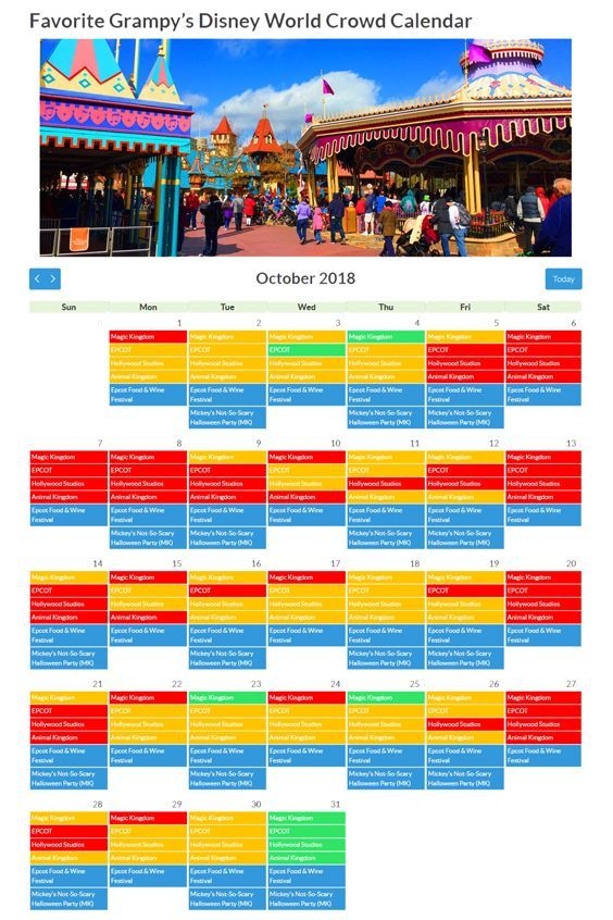 Crowd Calendar Magic Kingdom Printable Calendars AT A GLANCE Crowd Calendar Magic Kingdom Printable Calendars AT A GLANCE
