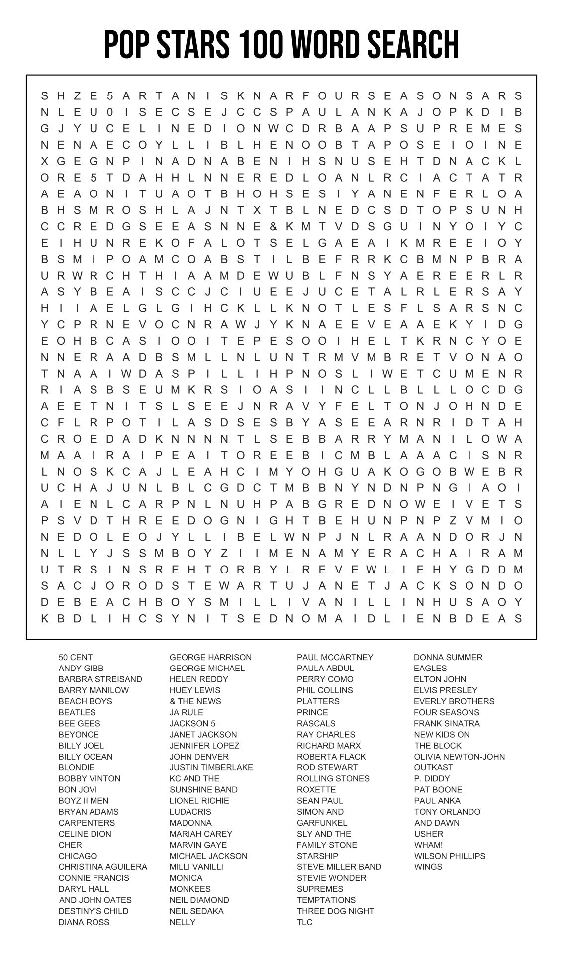 Difficult Printable Word Search Printable Calendar Template