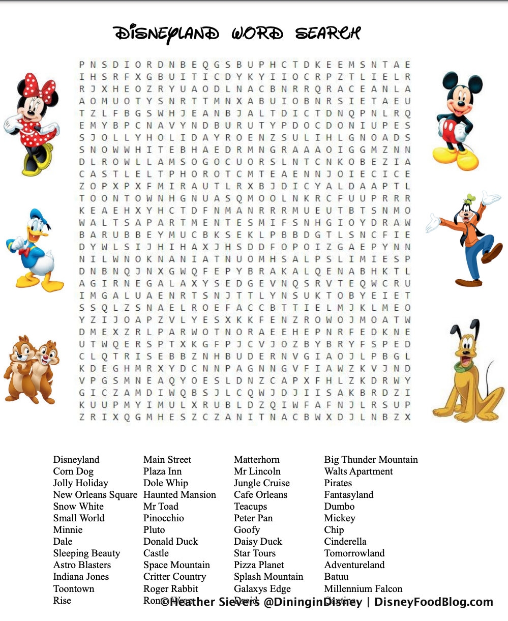 Disney Word Search Puzzle Printable Word Search Maker