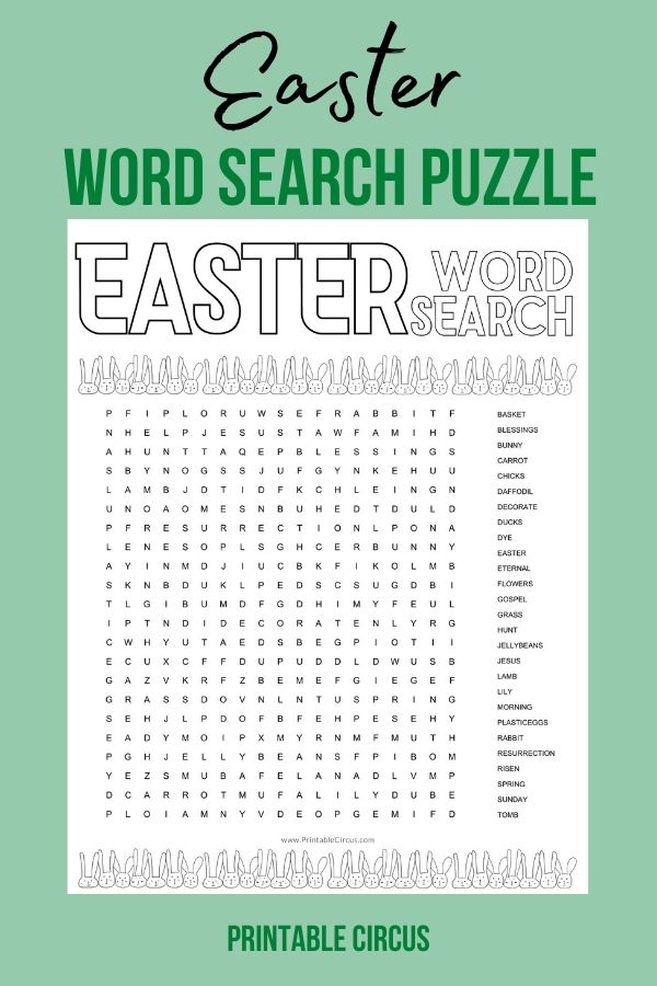 Easter Word Search Puzzles FREE Printable PDF Word Finds Printable Easter Word Search Puzzles FREE Printable PDF Word Finds Printable