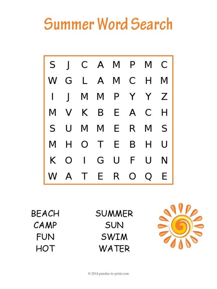 Easy Printable Word Search Puzzles For Kids Easy Printable Word Search Puzzles For Kids
