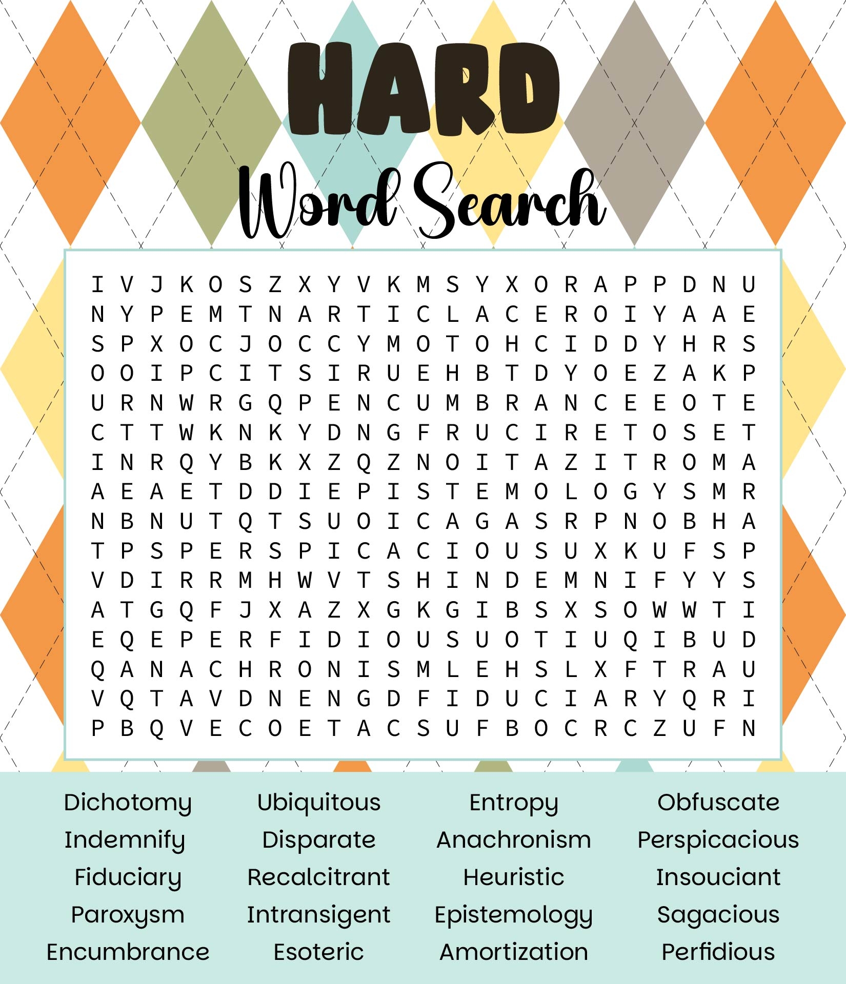 Extremely Hard Word Searches Printable Word Search Maker