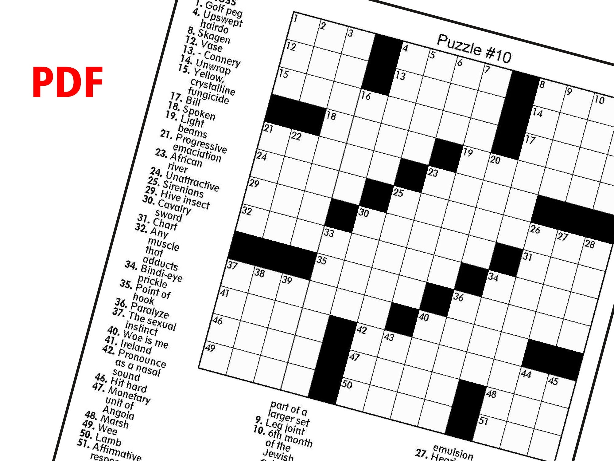Free Downloadable Printable Crossword Puzzles Free Printable