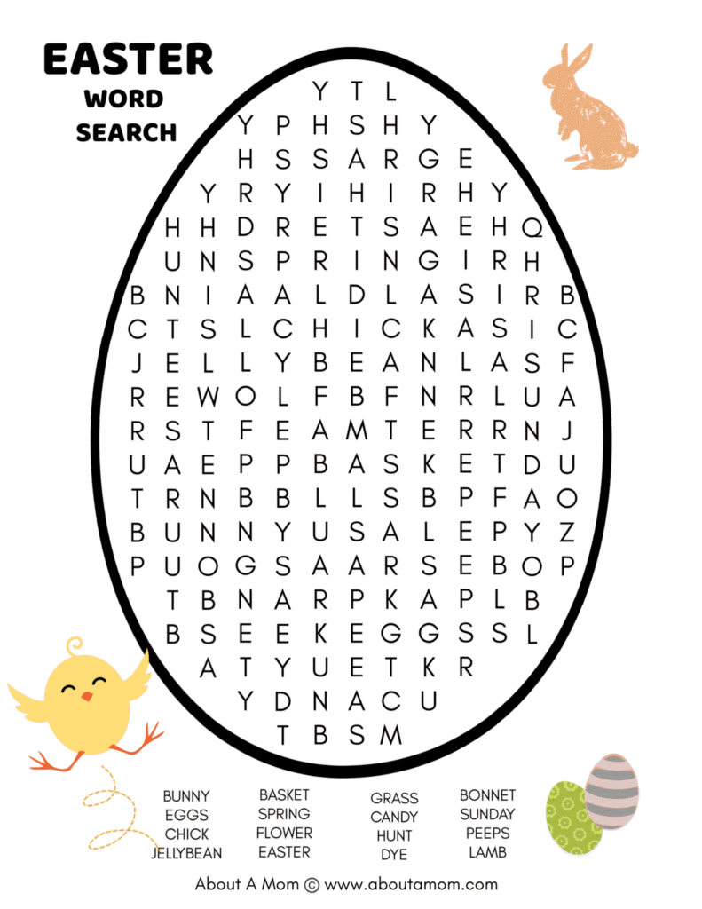 Free Easter Word Search Printable: A Fun and Educational Activity for ...
