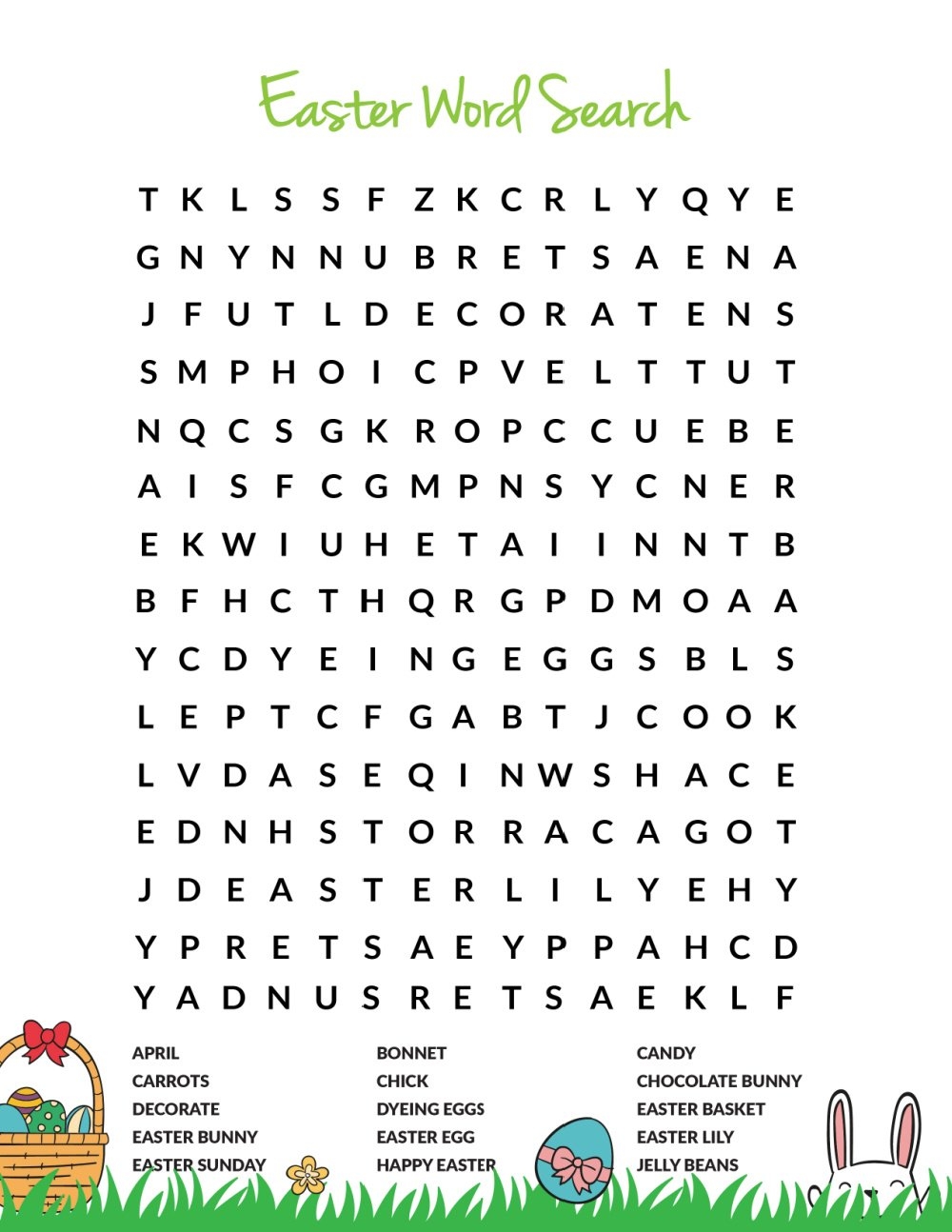 Free Easter Word Search Printable For Kids Freebie Finding Mom